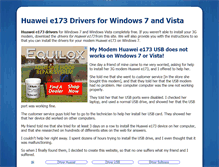 Tablet Screenshot of huaweie173drivers.com
